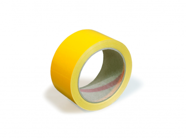 PVC lepicí páska - 50 mm x 66 m - žlutá