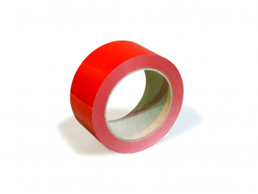 PVC lepicí páska - 50 mm x 66 m - červená